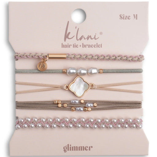 K Lani : Glimmer Hair Tie Bracelets-Medium
