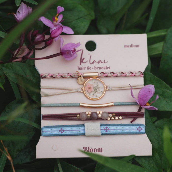 K Lani : Bloom Hair Tie Bracelets-Medium
