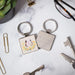 A keyring displaying a guinea pig enjoying sunlight, highlighting its cute features and vibrant colors.