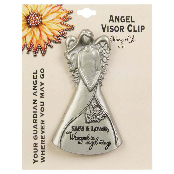 Cathedral Art : Angel Visor Clip – Safe & Loved (Carded) at Annie's Hallmark