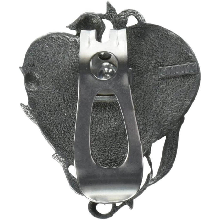 This Cathedral Art Heart Visor Clip for Granddaughter features a heart-shaped design and a heartfelt message that reminds her she is loved every time she drives.