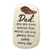 This Cathedral Art Dad Drive Safe Visor Clip attaches securely to most vehicle sun visors and offers a daily reminder to drive safely.