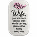 This Cathedral Art Wife Visor Clip is a meaningful car accessory designed to celebrate the special bond between Partners.