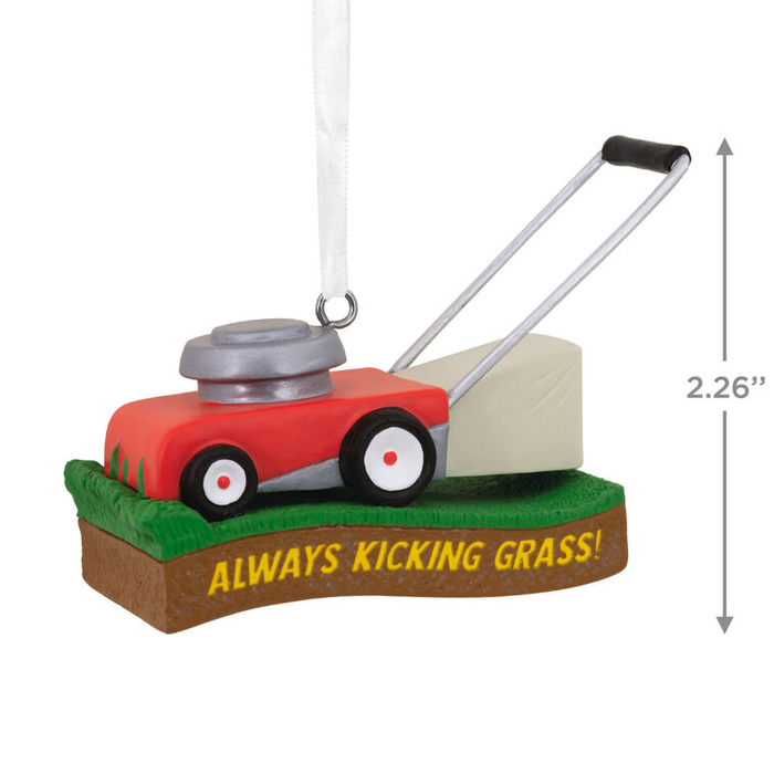 Hallmark : Kicking Grass Lawn Mower Hallmark Ornament