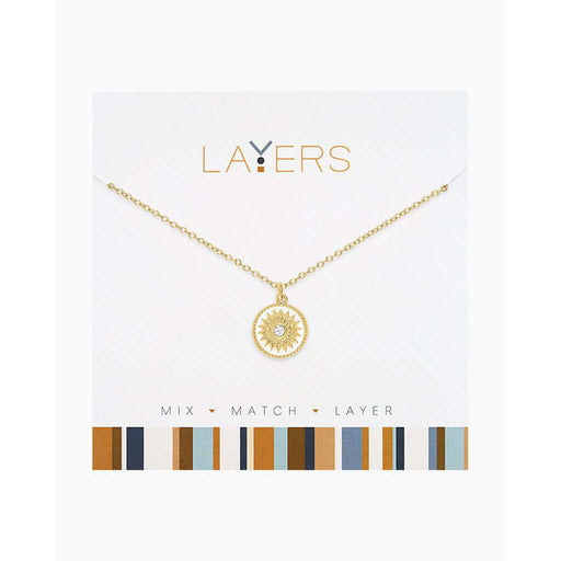 Center Court: Gold Starburst Coin Adjustable Necklace at Annie's Hallmark