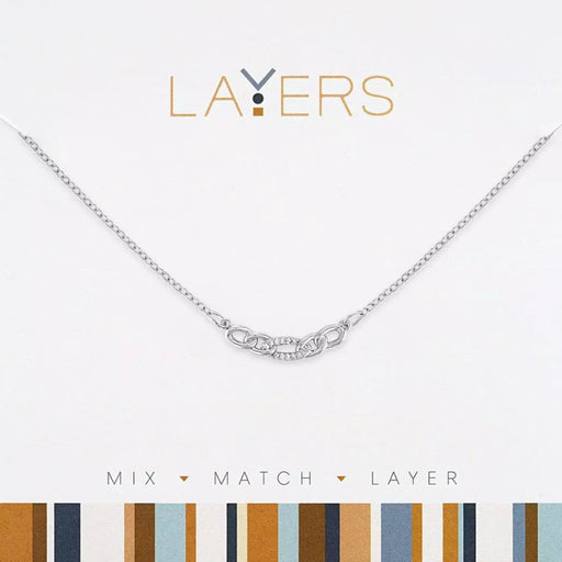 Interlocking Curb Link Layers Necklace