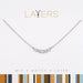 Interlocking Curb Link Layers Necklace