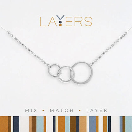 Lightweight silver layered necklace perfect for everyday and party wear