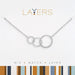 Lightweight silver layered necklace perfect for everyday and party wear