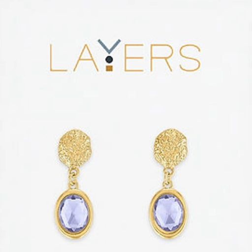 Elegant layers earrings crafted from gold plated brass, perfect for any occasion.