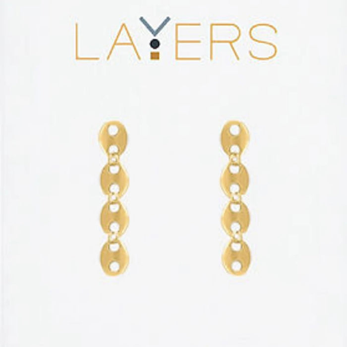 Lightweight gold dangle earrings perfect for everyday and occasion wear