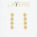 Lightweight gold dangle earrings perfect for everyday and occasion wear