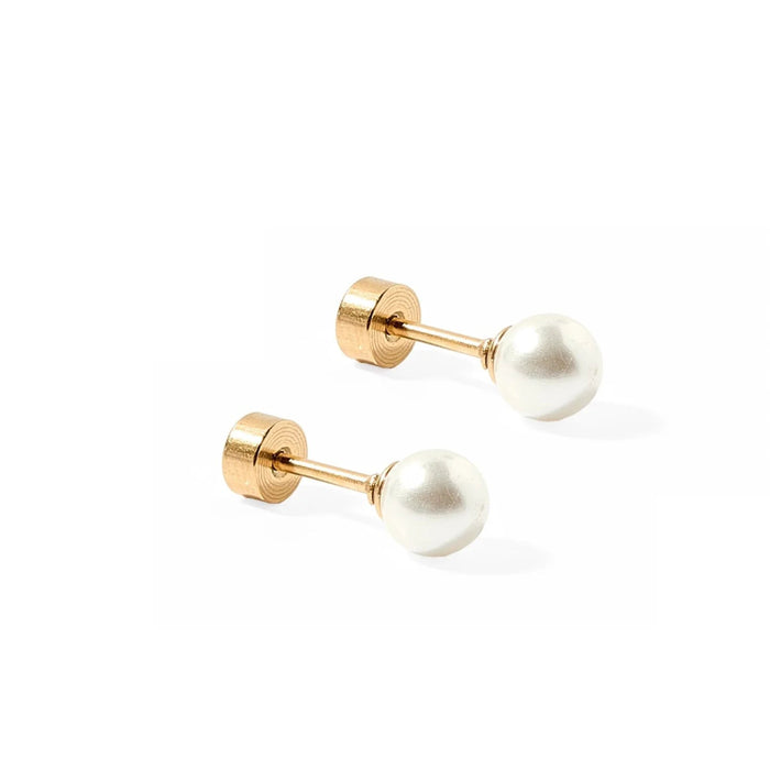 These 5mm simple pearl studs offer a timeless and elegant design that is perfect for any occasion.