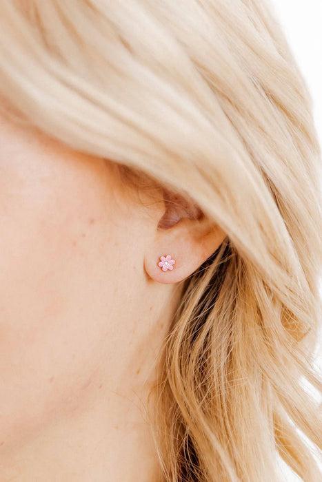 Our Alli Pink Screwback Stud Earrings are made from 100% surgical-grade stainless steel, ensuring they are safe for sensitive ears and nickel-free. 