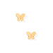 These 8mm glossy gold butterfly studs are designed with a sleek, minimalist look while adding a graceful touch to your style. 