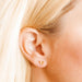 These 8mm glossy gold butterfly studs are designed with a sleek, minimalist look while adding a graceful touch to your style. 