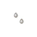 The Paloma Pear Silver Screwback Stud Earrings offer a refined and elegant design with a modern twist.
