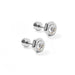 Crafted from 100% surgical-grade stainless steel with a silver-plated finish, these earrings are both lightweight and durable, making them the perfect waterproof staple for everyday wear.