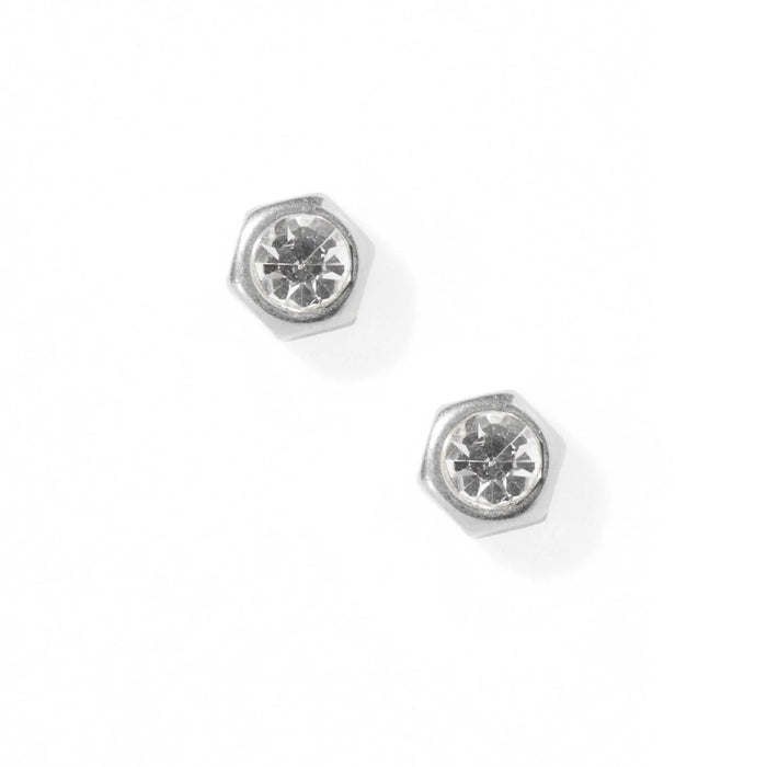 Crafted from 100% surgical-grade stainless steel with a silver-plated finish, these earrings are both lightweight and durable, making them the perfect waterproof staple for everyday wear.