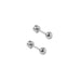 the Evelyn Screwback Stud Earrings in silver feature a 4mm smooth, polished sphere for a clean, minimalist look.