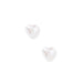  Sweet and timeless, the Lucia Small Screwback Stud Earrings feature a delicate heart-shaped synthetic pearl design that adds a soft, feminine touch to any look. 