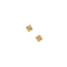  the Sweet Clover Screwback Stud Earrings in gold feature a delicate clover silhouette that adds a charming, refined accent to any ear stack. 