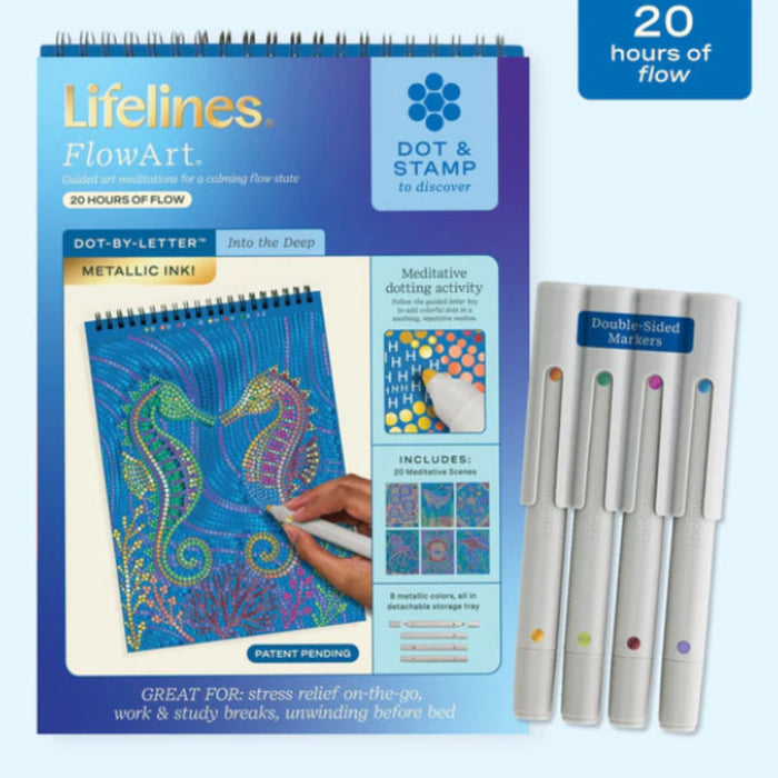 Pads are guided art meditations designed to help you access a calming flow state. 