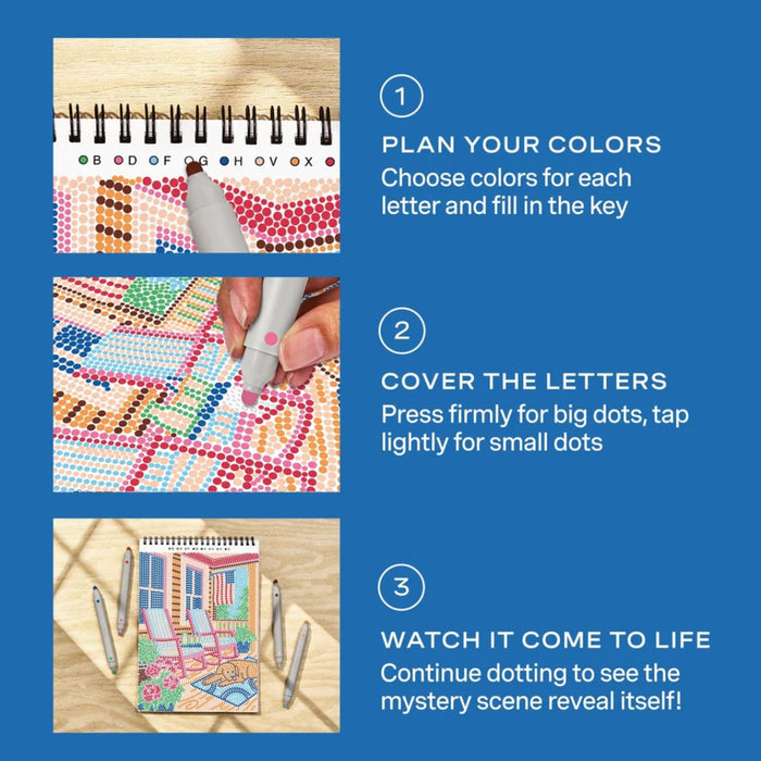 This Lifelines FlowArt Dot-By-Letter, Americana 250th Anniversary offers a relaxing and creative way to celebrate American-inspired themes.