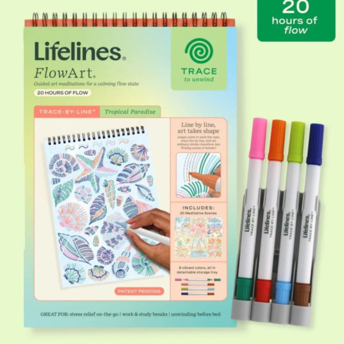 Pads are guided art meditations designed to help you access a calming flow state.