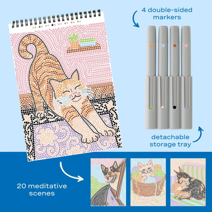 This Lifelines FlowArt Dot-By-Letter, Wags &amp; Whiskers offers a fun and relaxing way to enjoy screen-free creativity. 
