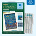 Lifelines FlowArt Winter’s Glow Dot-By-Letter art pad with a snowy nighttime scene and double-sided metallic ink markers.