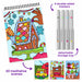 Lifelines FlowArt Home for the Holidays scented color-to-reveal art pad with a festive fireplace scene and five markers.