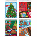Lifelines FlowArt Home for the Holidays scented color-to-reveal art pad with a festive fireplace scene and five markers.