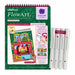 Lifelines FlowArt Home for the Holidays scented color-to-reveal art pad with a festive fireplace scene and five markers.