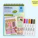 Engage in a meditative dotting activity using a guided letter key to fill the page with vibrant dots.