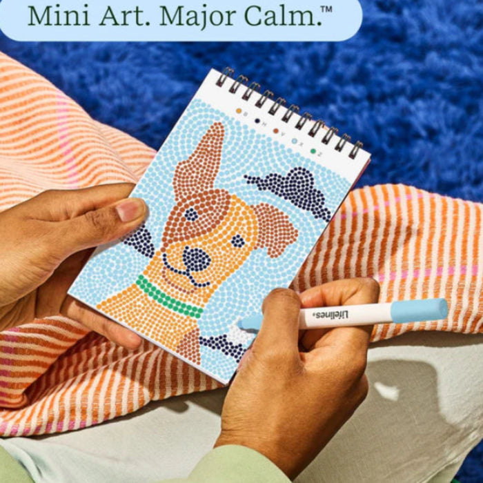 Pads are guided art meditations designed to help you access a calming flow state.