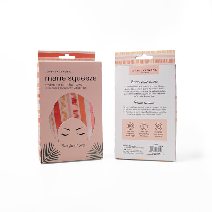 Gently absorbs moisture while protecting hair from frizz and breakage.