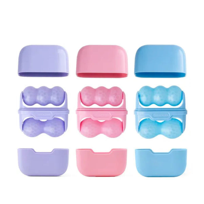 The DM Merchandising Lemon Lavender Roll Model Double-Ended Ice Roller delivers a salon-quality cold therapy experience at home. 