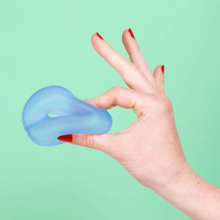 Soft and squishy stress loops with a memory gel filling in a rainbow of colors.