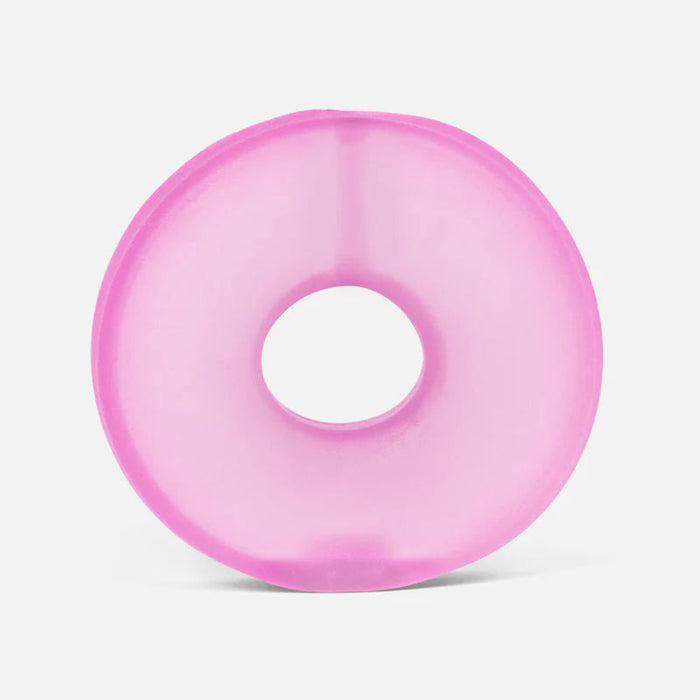 Soft and squishy stress loops with a memory gel filling in a rainbow of colors.