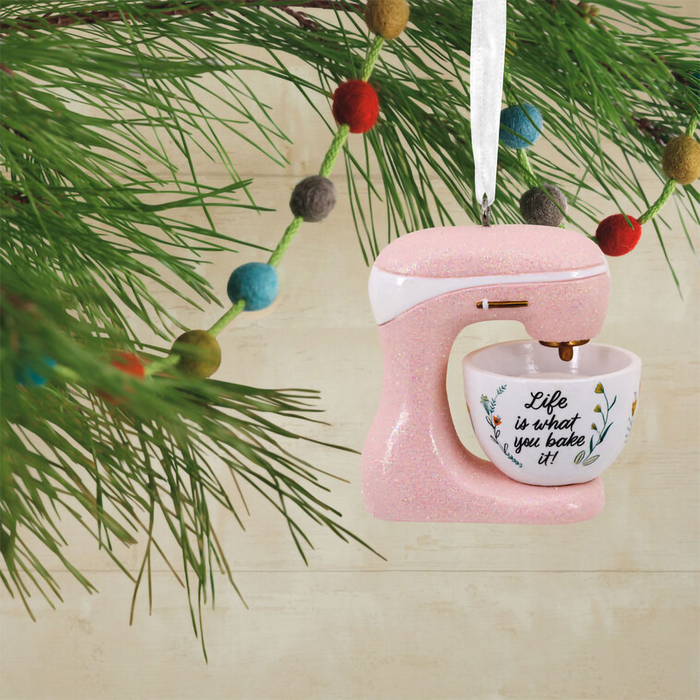 Hallmark : Life Is What You Bake It Pink Stand Mixer Hallmark Ornament