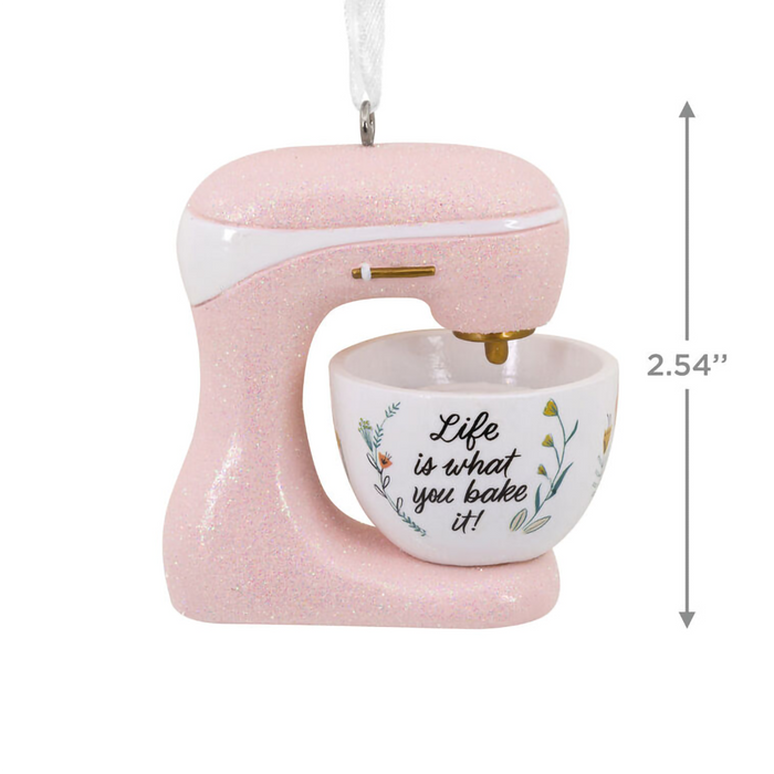 Hallmark : Life Is What You Bake It Pink Stand Mixer Hallmark Ornament