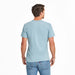 Life is Good Men's Super Fly Slim Fit Tee – light blue short sleeve slim fit t-shirt back view on model