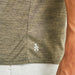Close-up hem detail with Life is Good walking figure on Men's Tribal Compass Crusher Tee