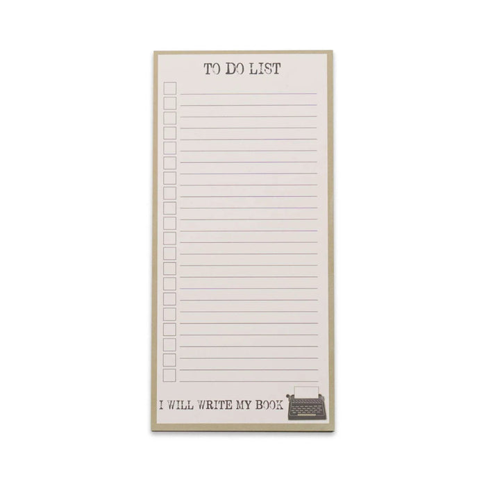 Memo Pad featuring "I Will Write My Book" quote for writers, readers, note-taking, and creative ideas.
