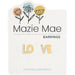 Mazie Mae gold LOVE stud earrings featuring a polished gold-tone design for elegant everyday wear and meaningful gifting.