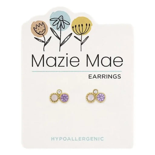 Center Court : Purple Trio Earrings Mazie Mae at Annie's Hallmark