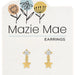 Silver earrings with a stylish chain and loop, designed to add a touch of elegance to any outfit.