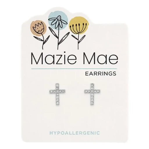 Center Court : Cross Earrings Mazie Mae at Annie's Hallmark