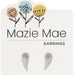 Stylish silver Maze Mae earrings showcasing a contemporary maze design, ideal for both casual and formal wear.